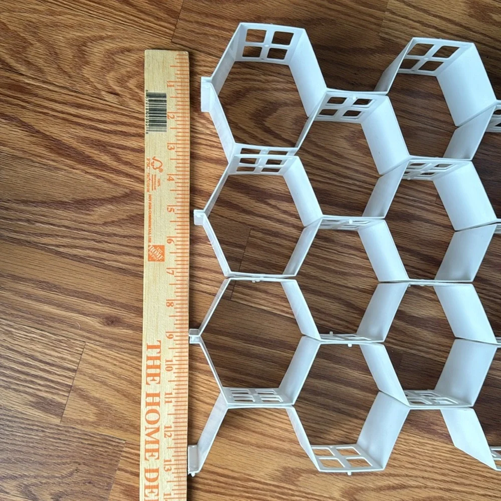 3 Pack Honeycomb Drawer Organizer Plastic Partition Closet Drawer Dividers
